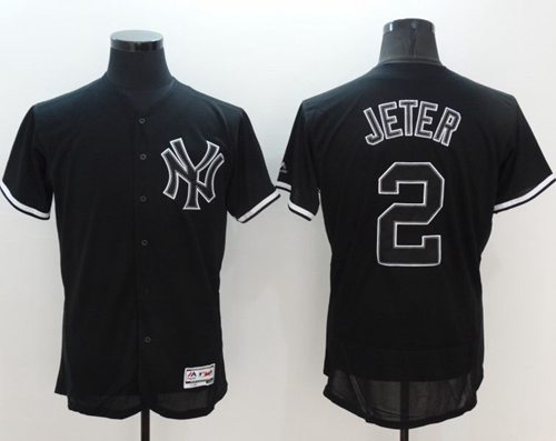 Derek Jeter New York Yankees black Fashion jersey