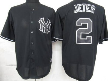 Derek Jeter New York Yankees black Fashion jersey