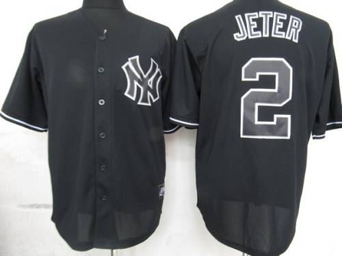 Derek Jeter New York Yankees black Fashion jersey
