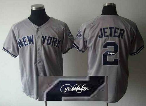 Derek Jeter New York Yankees grey jersey