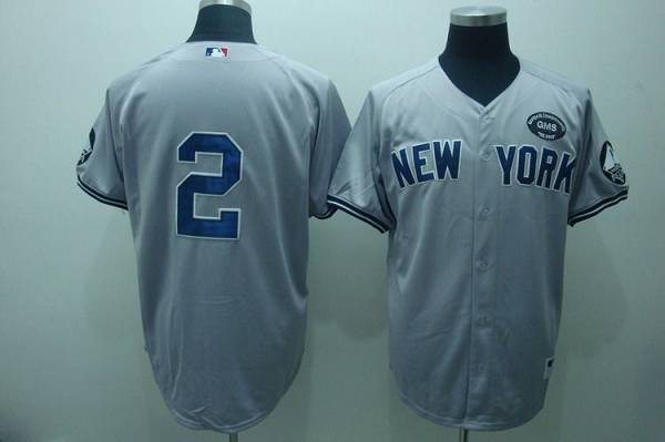 Derek Jeter New York Yankees grey jersey