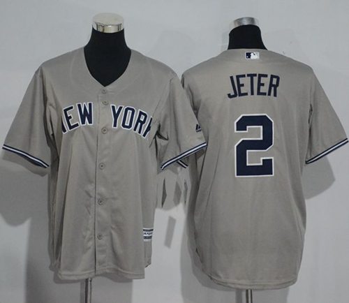 Derek Jeter New York Yankees grey jersey