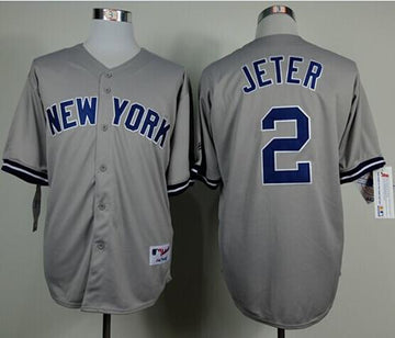 Derek Jeter New York Yankees grey jersey
