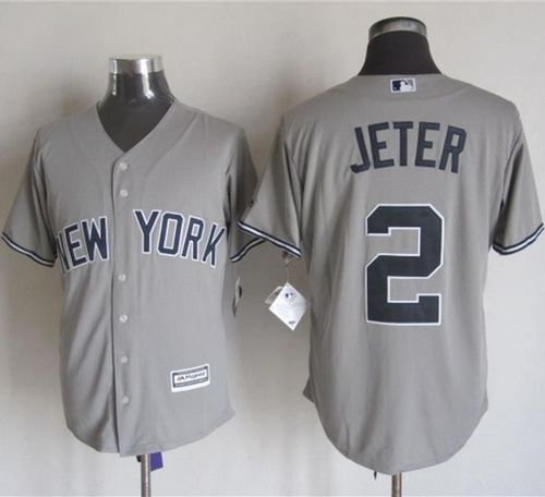 Derek Jeter New York Yankees grey jersey