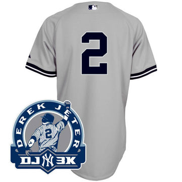 Derek Jeter New York Yankees grey jersey