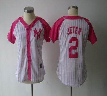 Derek Jeter New York Yankees white-pink Fashion jersey