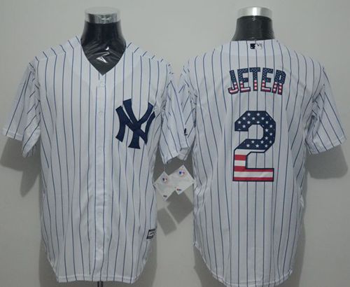 Derek Jeter New York Yankees white Fashion jersey