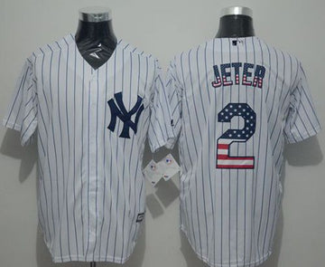 Derek Jeter New York Yankees white Fashion jersey