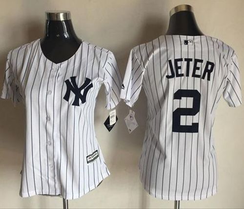 Derek Jeter New York Yankees white Fashion jersey