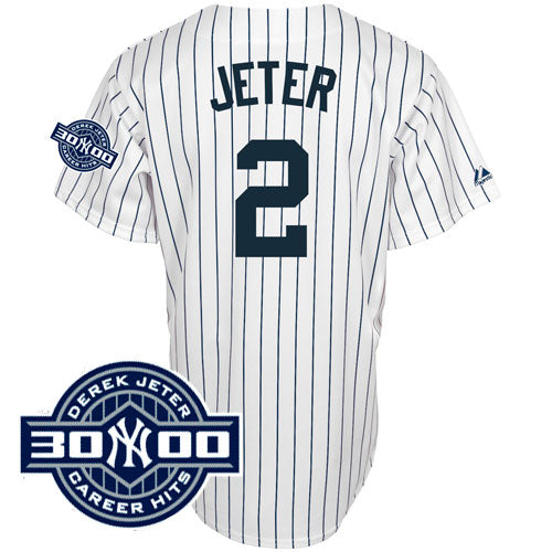 Derek Jeter New York Yankees white jersey