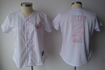 Derek Jeter New York Yankees white Fashion jersey