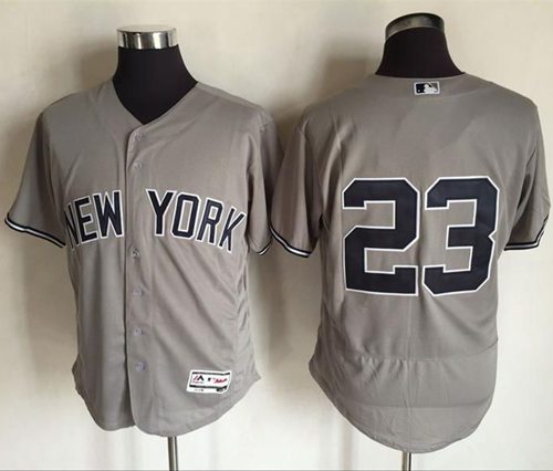 Don Mattingly New York Yankees grey Authentic jersey