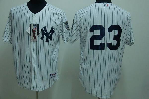 Don Mattingly New York Yankees white jersey