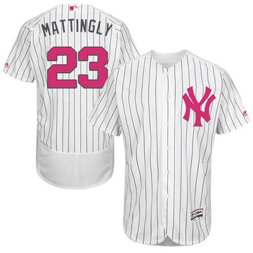 Don Mattingly New York Yankees white Authentic jersey