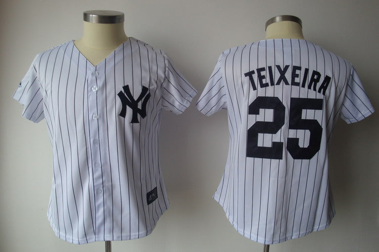 Mark Teixeira New York Yankees white Fashion jersey