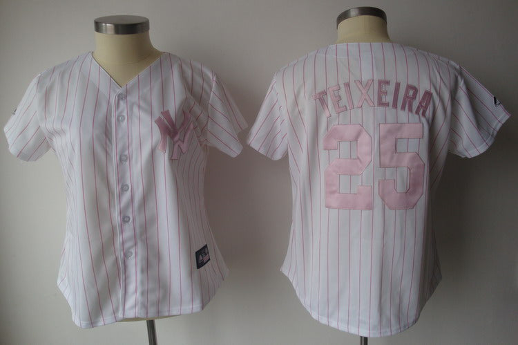 Mark Teixeira New York Yankees white Fashion jersey