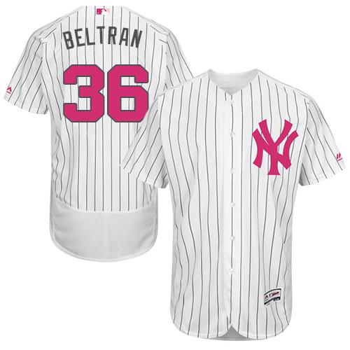 Carlos Beltran New York Yankees white Authentic jersey