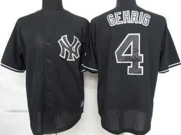 Lou Gehrig New York Yankees black Fashion jersey