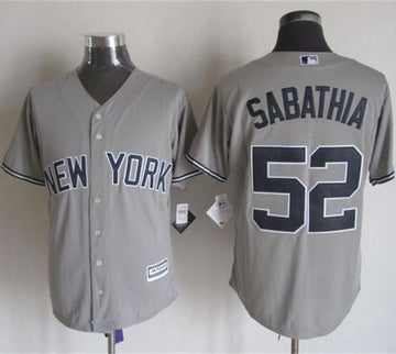 CC Sabathia New York Yankees grey jersey