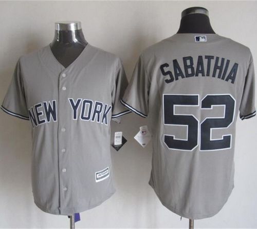CC Sabathia New York Yankees grey jersey