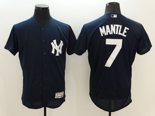Mickey Mantle New York Yankees navy Authentic jersey