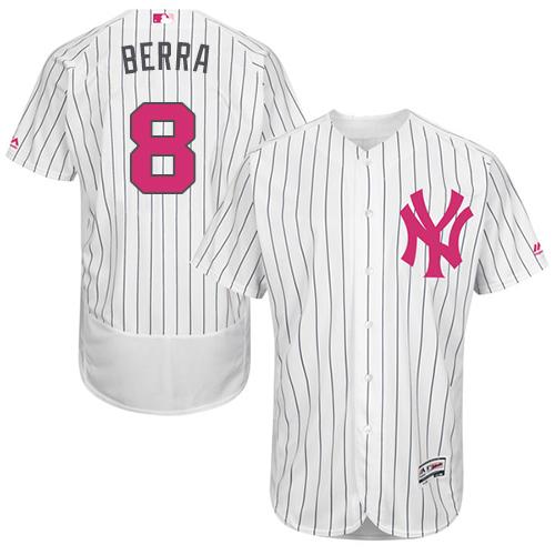 Yogi Berra New York Yankees white Authentic jersey