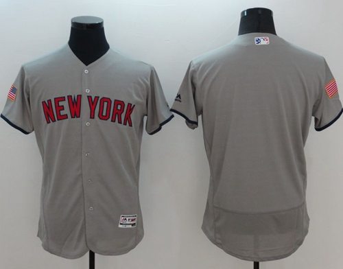 Custom New York Yankees grey Fashion jersey