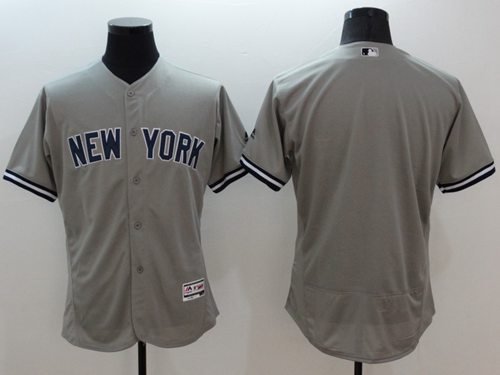 Custom New York Yankees grey Authentic jersey