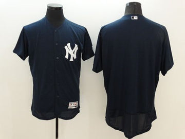 Custom New York Yankees navy Authentic jersey