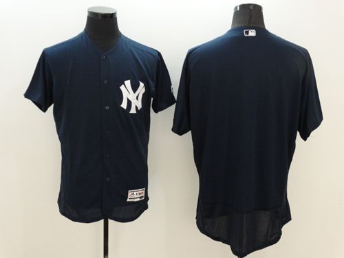 Custom New York Yankees navy Authentic jersey