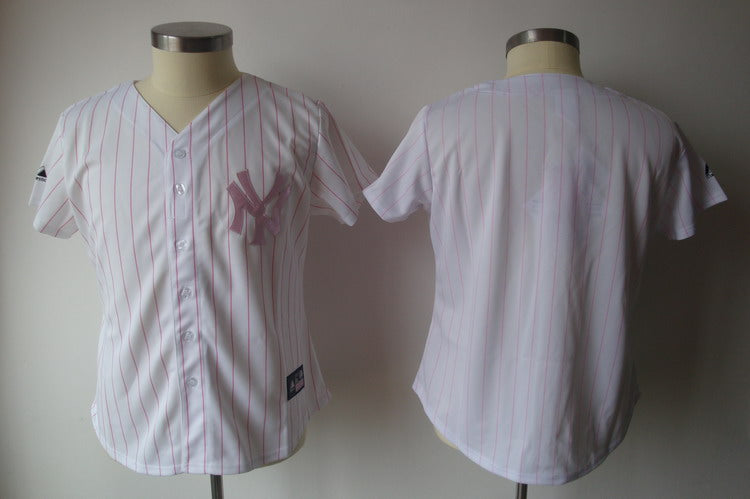 Custom New York Yankees white Fashion jersey