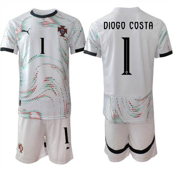 Diogo Costa Portugal National Team white Away jersey