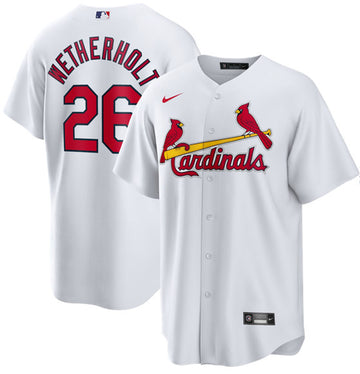 JJ Wetherholt St. Louis Cardinals white Home jersey