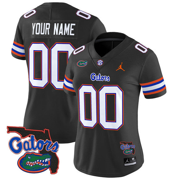 Custom Florida Gators black Vapor jersey