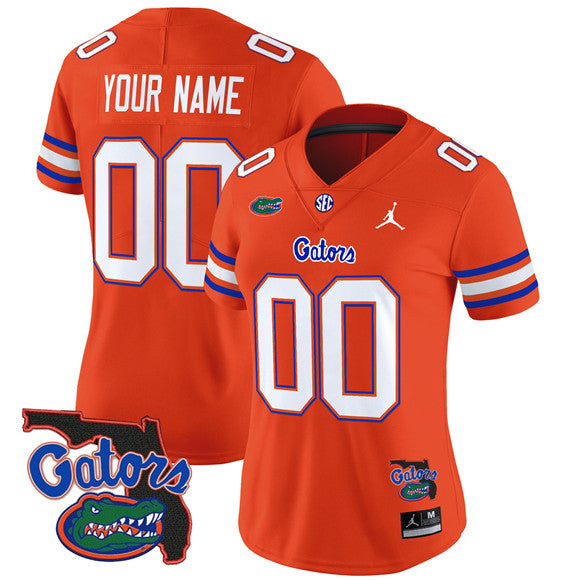 Custom Florida Gators orange Vapor jersey