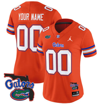 Custom Florida Gators orange Vapor jersey
