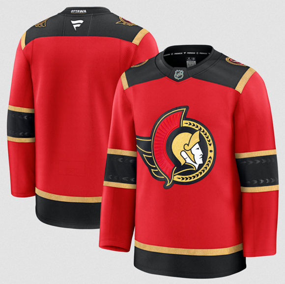 Custom Ottawa Senators red Alternate jersey