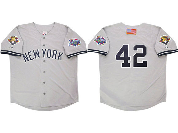 Mariano Rivera New York Yankees gray Road jersey