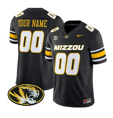 Custom Memphis Tigers black Vapor jersey