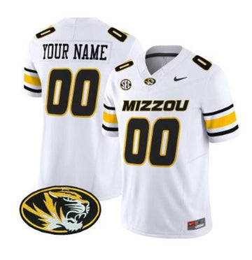 Custom Memphis Tigers white Vapor jersey