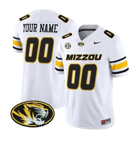 Custom Memphis Tigers white Vapor jersey