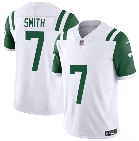 Geno Smith New York Jets white Vapor jersey