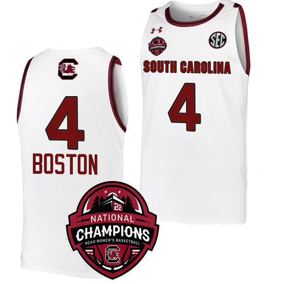 Aliyah Boston South Carolina Gamecocks white jersey