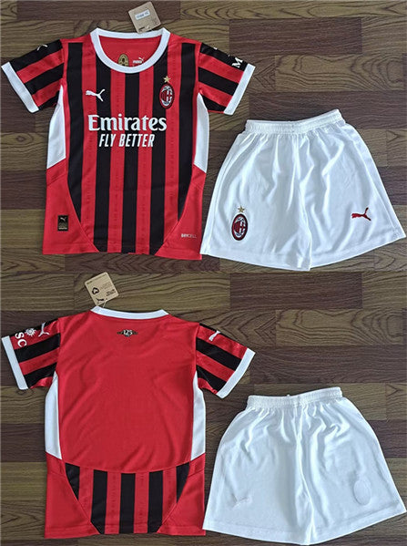 Custom AC Milan red-black jersey
