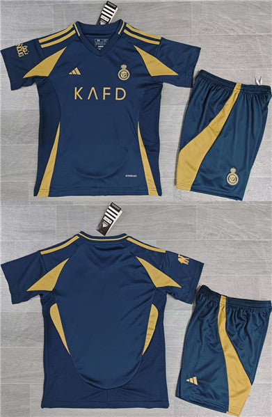 Custom Al Nassr navy jersey