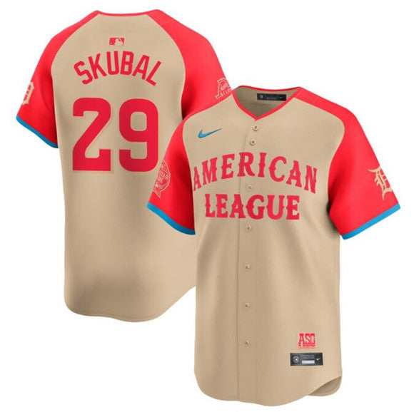 Tarik Skubal American League All-Star cream All-Star jersey