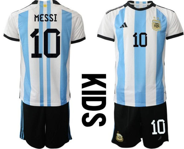 Messi Argentina National Team white-blue Home jersey