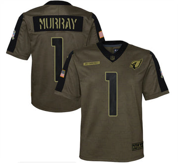 Kyler Murray Arizona Cardinals olive Salute To Service jersey
