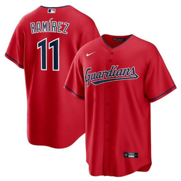 Jose Ramirez Atlanta Braves red jersey