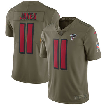 Julio Jones Atlanta Falcons olive Salute To Service jersey